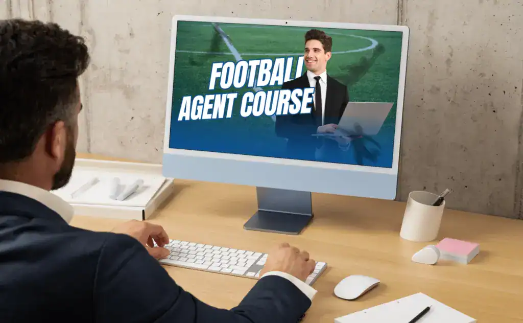 Man undergoing football agent course