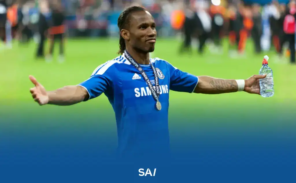 Didier Drogba, a former player represented by Pape Diouf