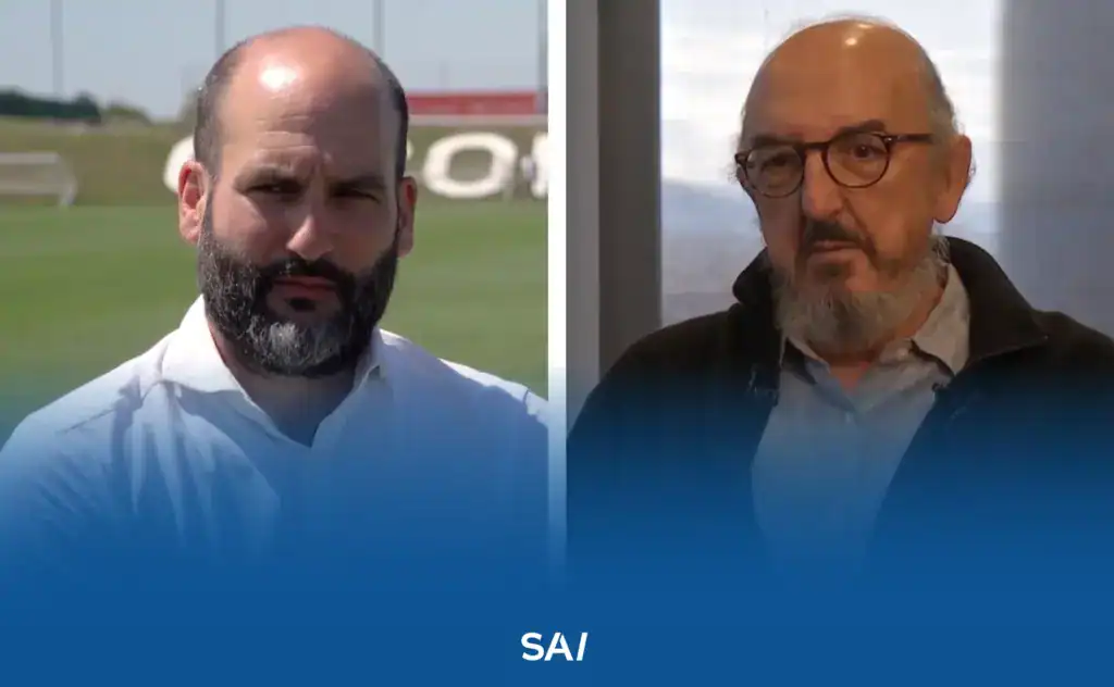 De izquierda a derecha: Pere Guardiola y Jaume Roures. Los fundadores de Media Base Sports.