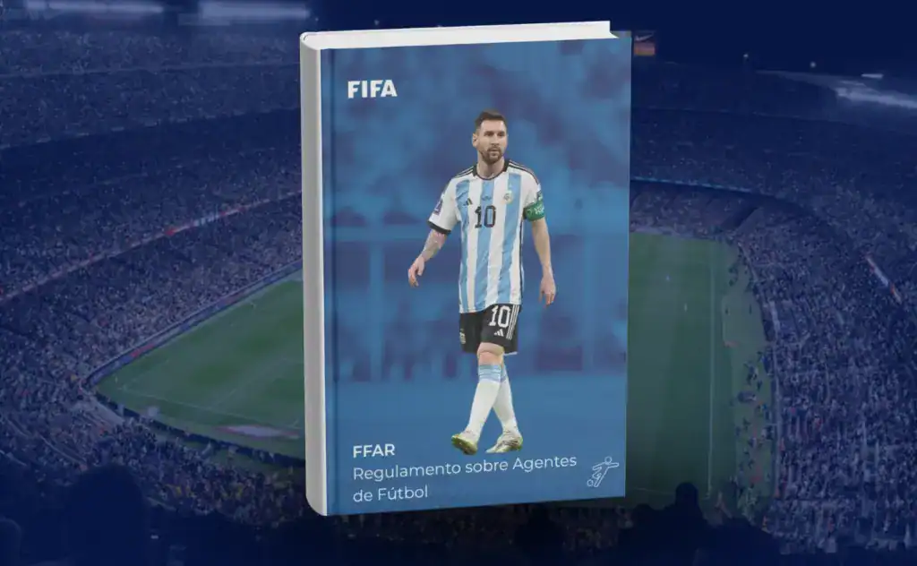 Documento FFAR, con un campo de fútbol de fondo.