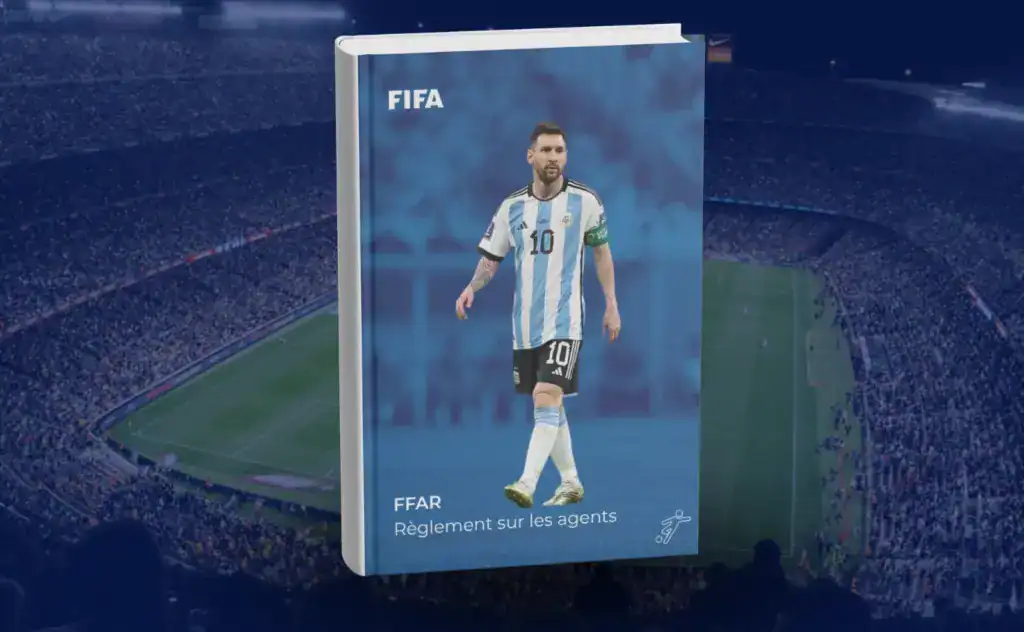 Document FFAR, avec un terrain de football en arrière-plan.